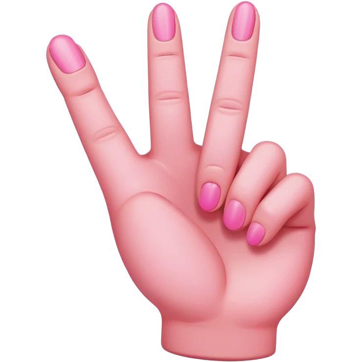 Pink middle finger  emoji