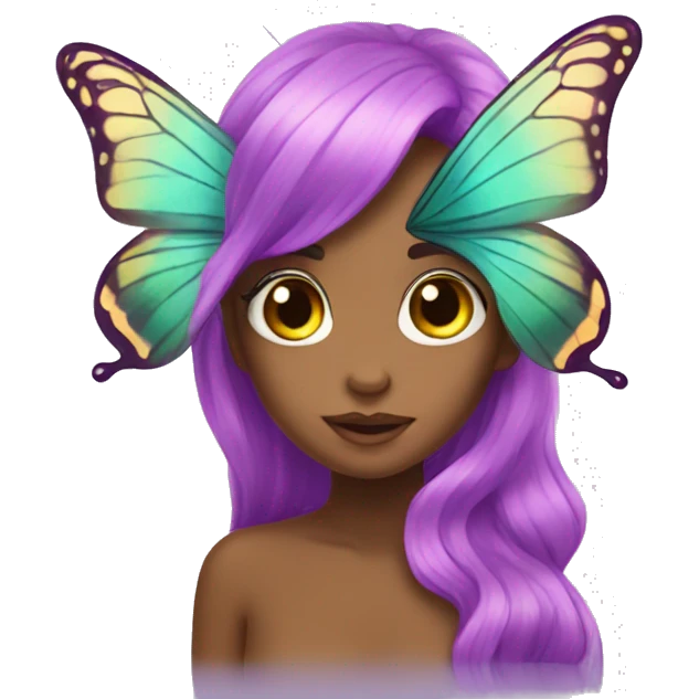 mermaid butterfly  emoji