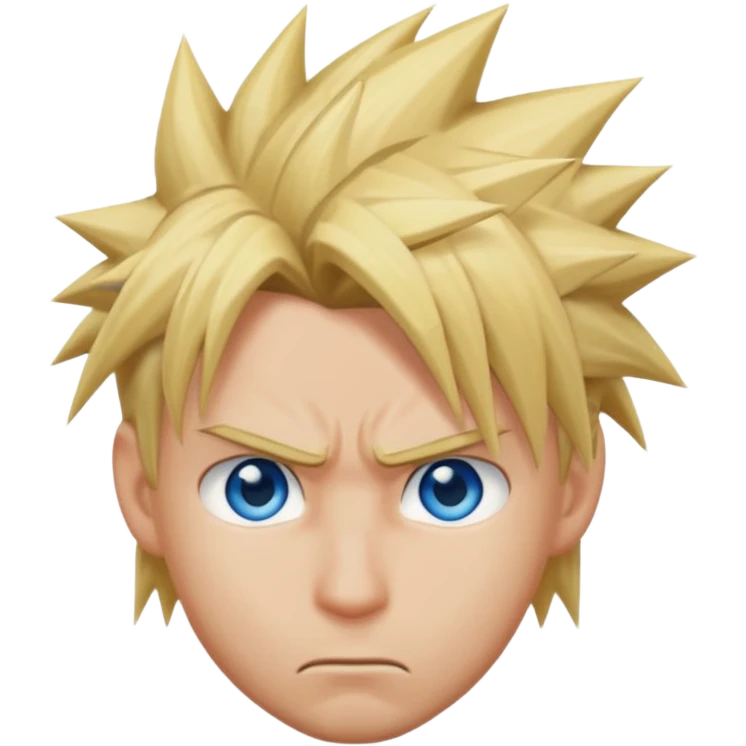 Cloud FF7 character emoji emoji