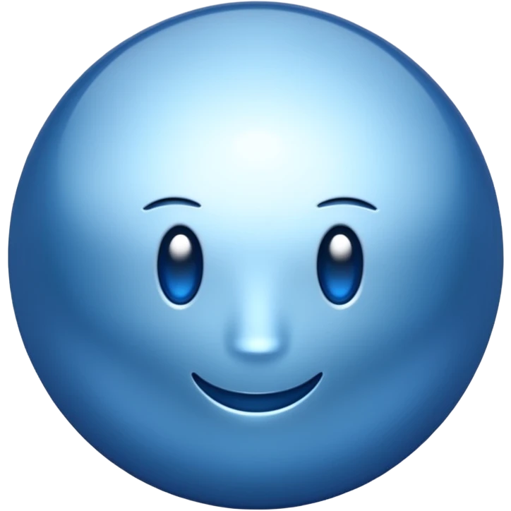 Blue sigma emoji