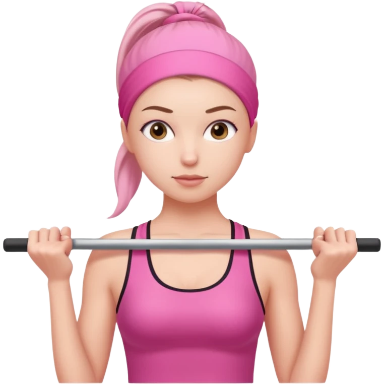 pink pilates girl emoji