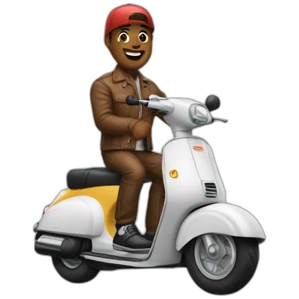 Tyson on scooter emoji