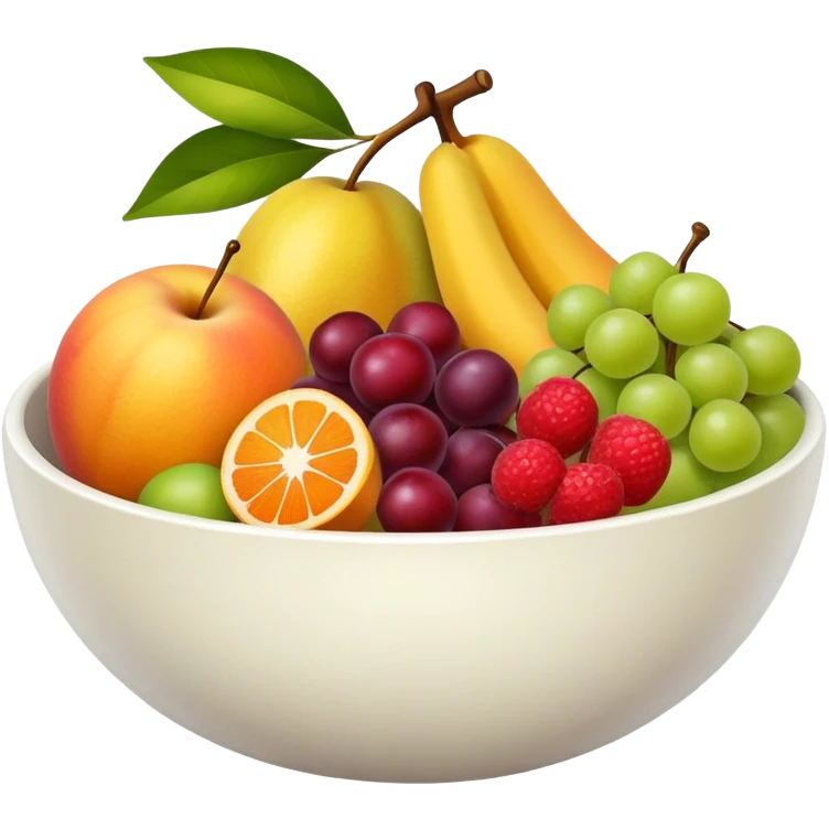 Different types of Fruit in one bowl  emoji