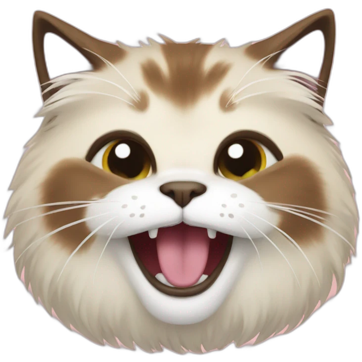 himalayan cat laughing emoji