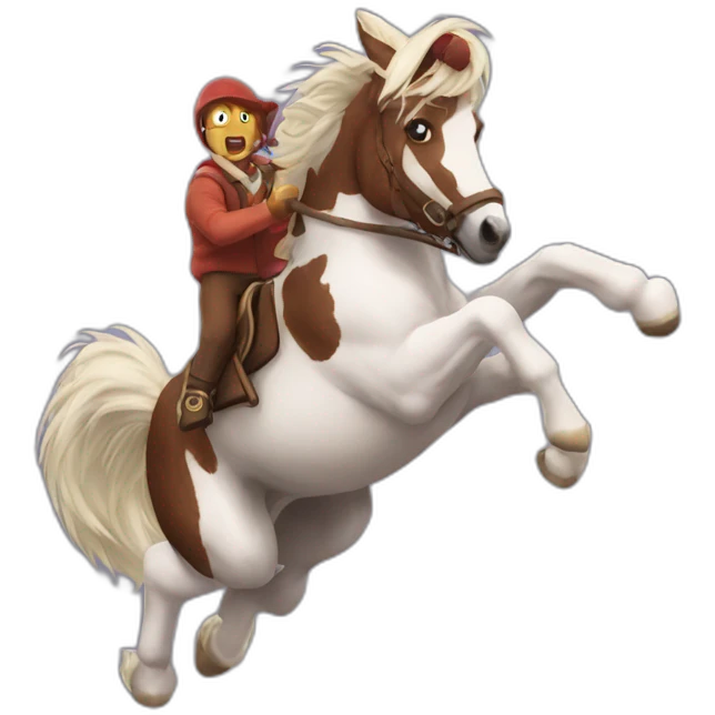 Crazy Ponney jump emoji