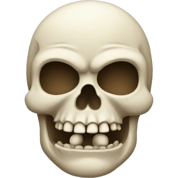 chubby skull emoji emoji