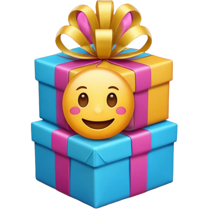 Emoji opening present
 emoji