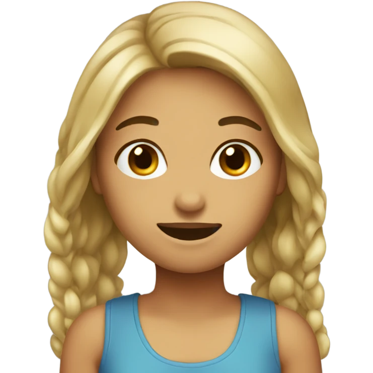 Girl with a beard  emoji