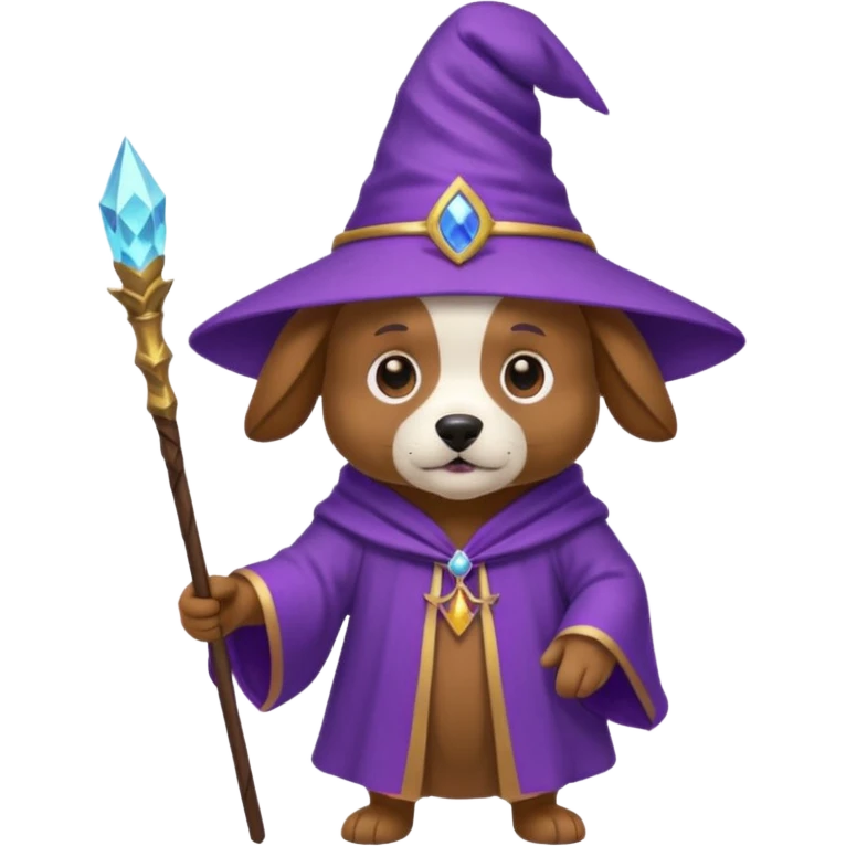 Dog wizard emoji