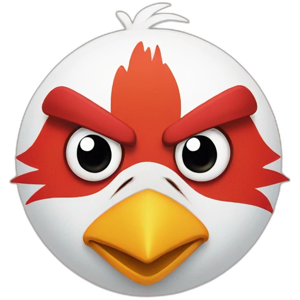 Angry bird in Japan emoji