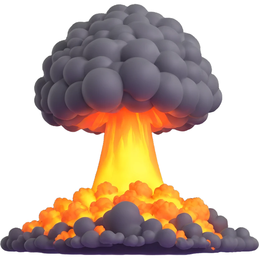 nuclear explosion emoji