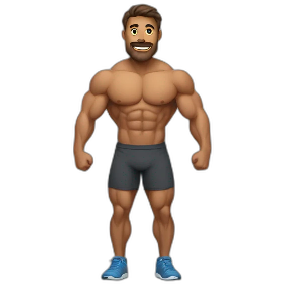 Homme qui fait de la musculation emoji