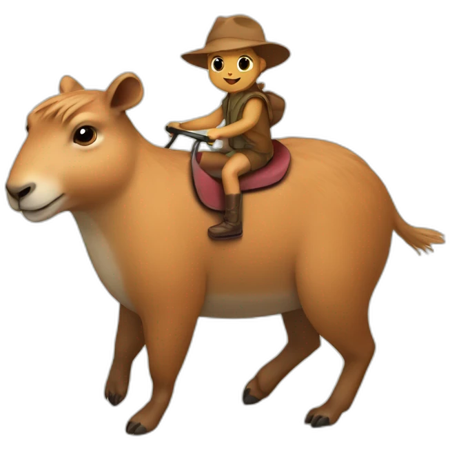 fawn riding capybara emoji