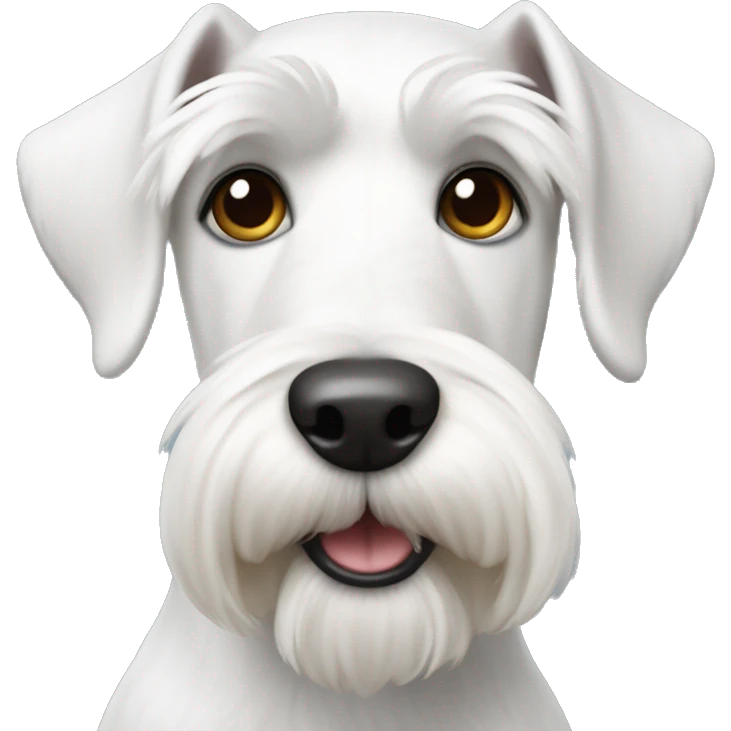 White miniature schnauzer emoji