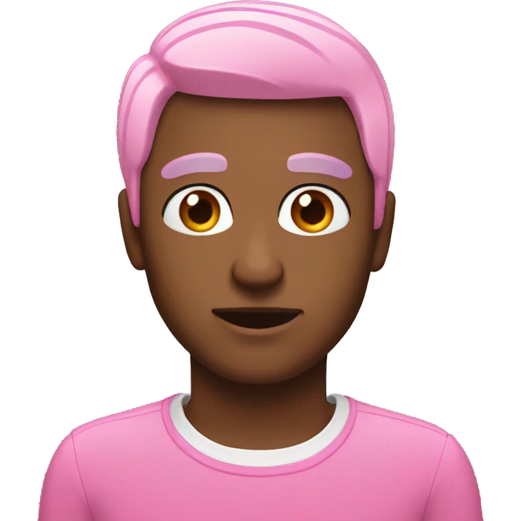 Pink eyebrow  emoji