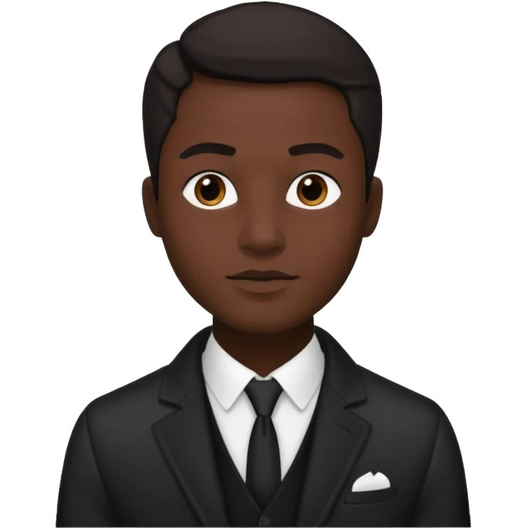 Fashion Black&White man emoji