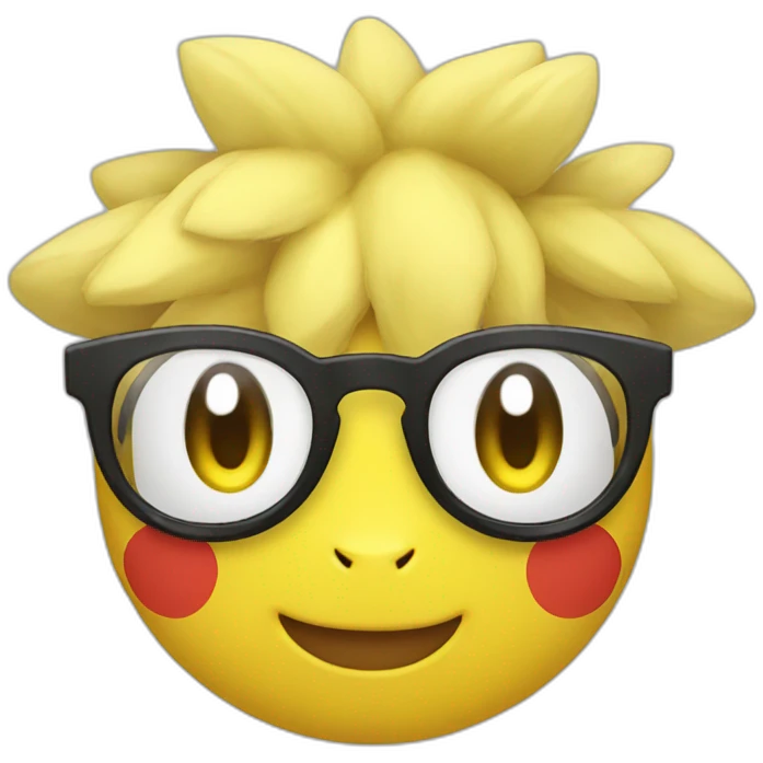 Cool glasses Pokemon emoji