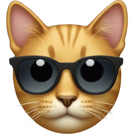 Cat with sunglasses emoji