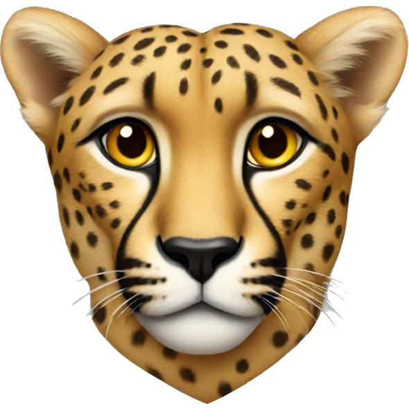 Cheetah heart emoji