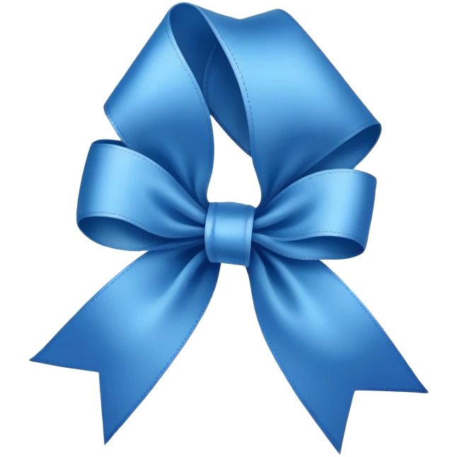 Blue Cure Ribbon emoji