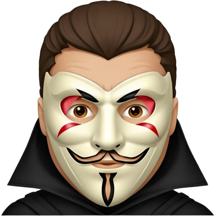 Vendetta man with mask emoji