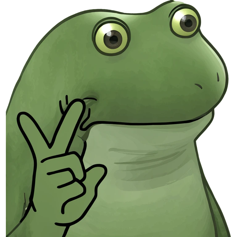 two fingers innot emoji