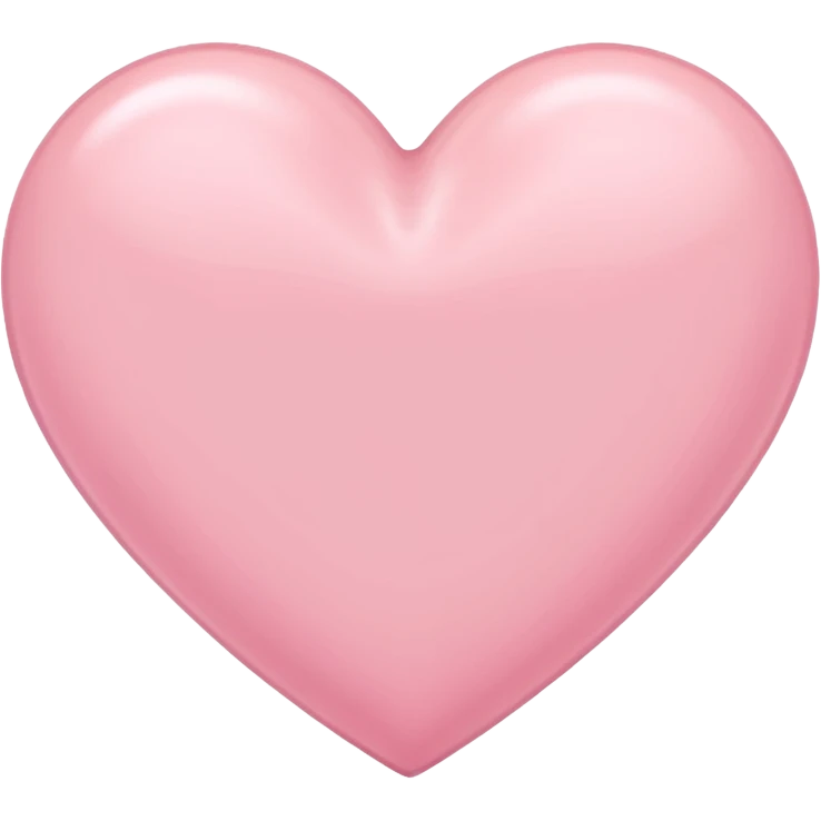 a pastel pink heart emoji