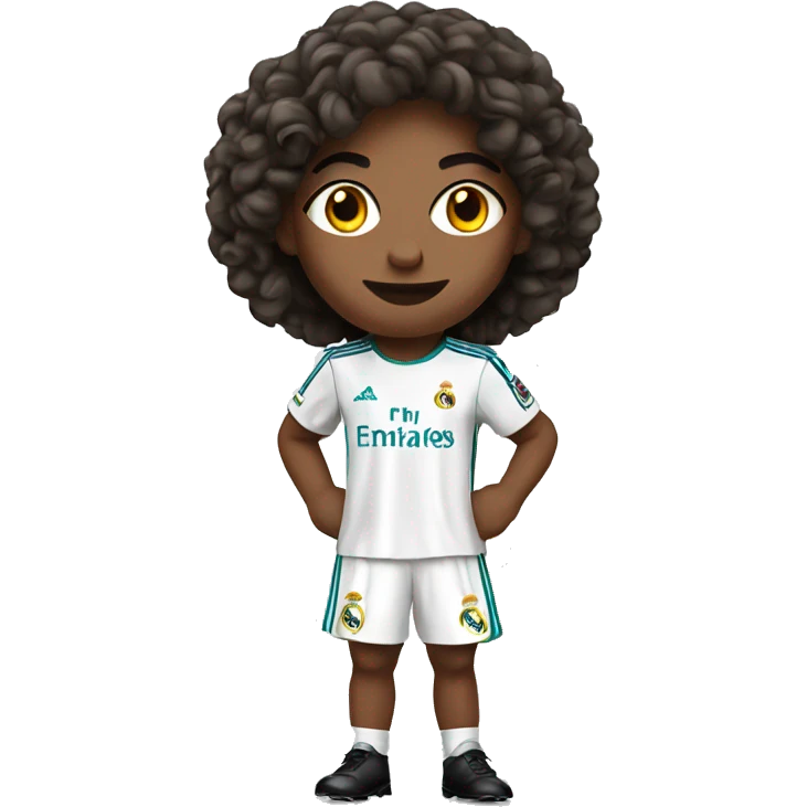 Me in Real Madrid dress emoji