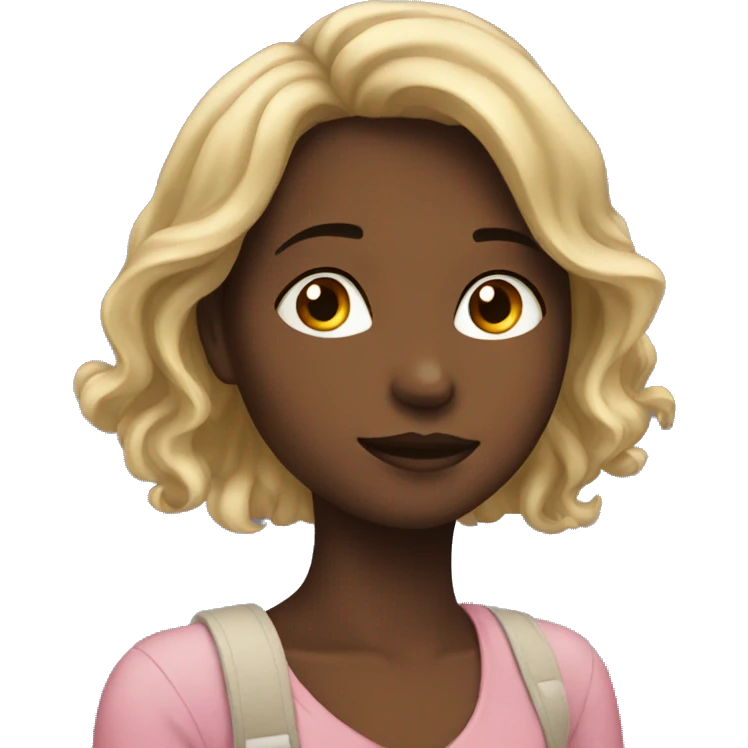 A girl daydreaming emoji