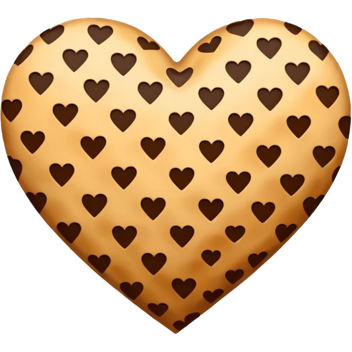 cheetah print heart emoji