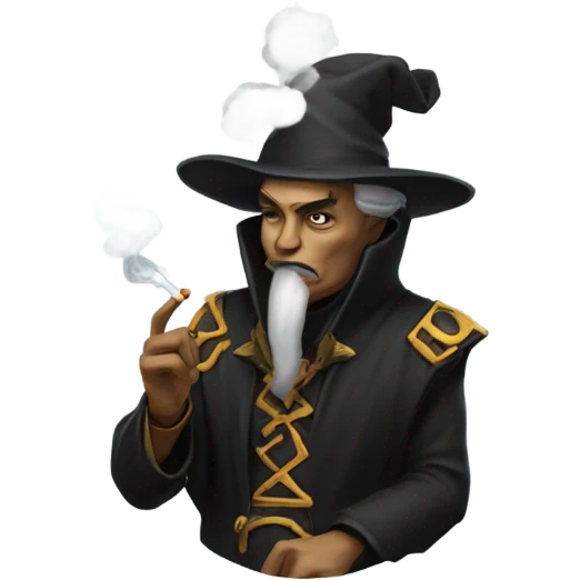 Warlock smoking a cigarette emoji