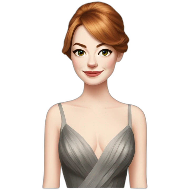 Emma Stone In an evening dress emoji