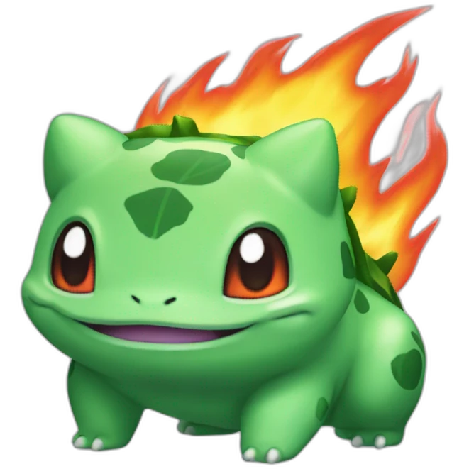 bulbasaur fire emoji