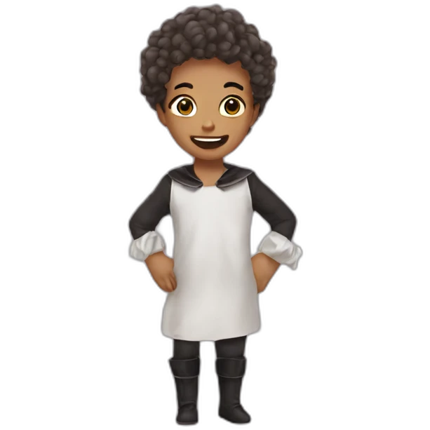 Cute Halloween costume emoji