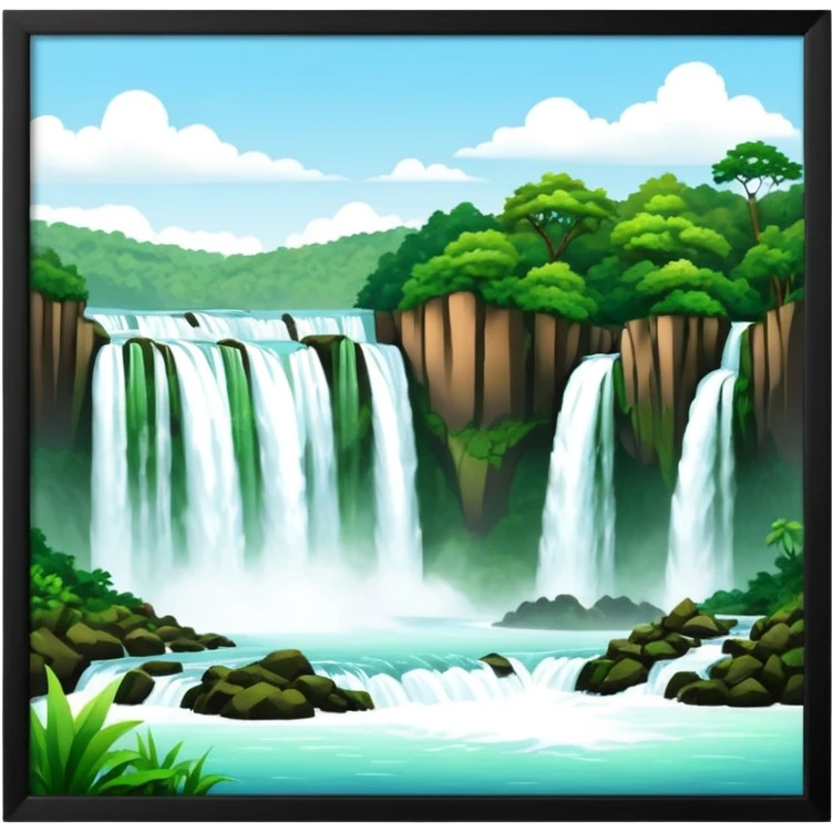 iguazu waterfalls emoji