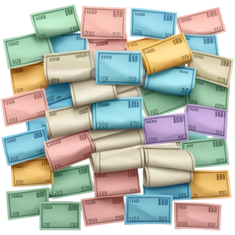 Wall of bills  emoji