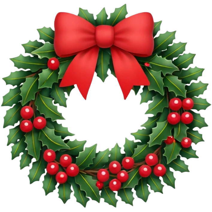 christmas wreath emoji