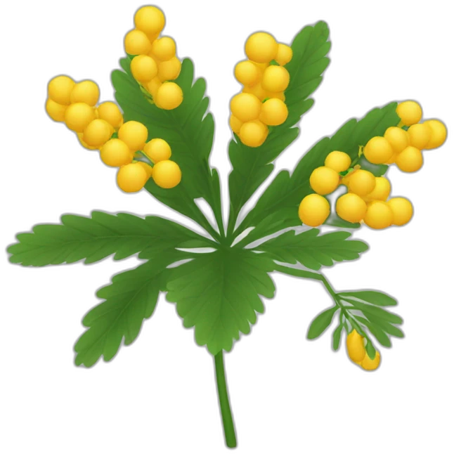 mimosa FLOWER emoji