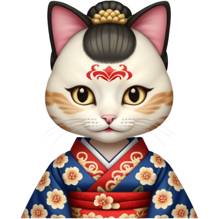 cat geishas emoji