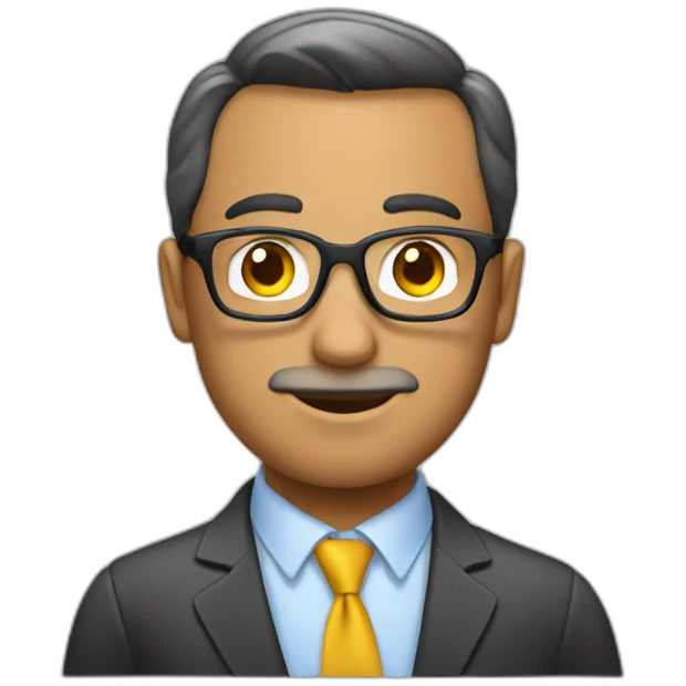 Hombre inteligente emoji