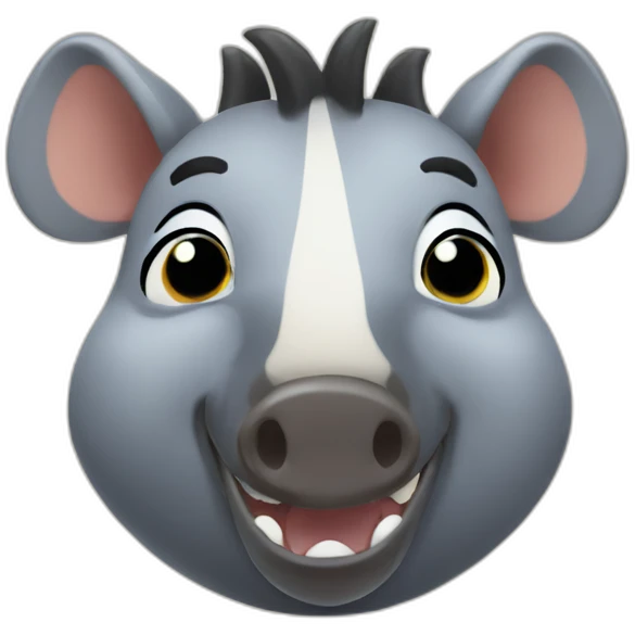 tapir with thumbs up and winking emoji