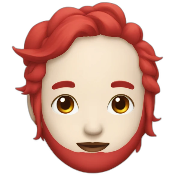 ONIMASK red color japanese emoji