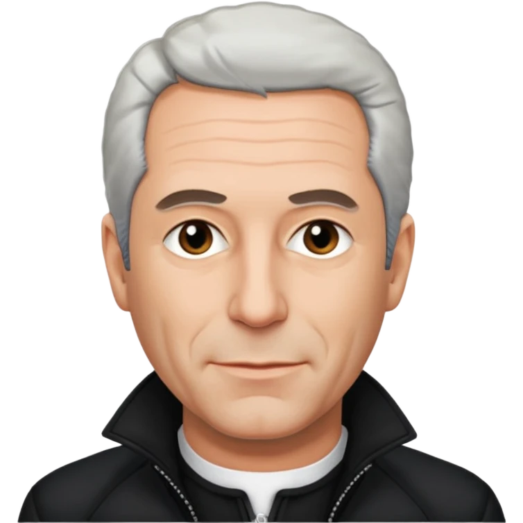 Jeffery Epstein with jacket emoji