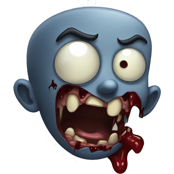 Zombie bitten by vampire  emoji