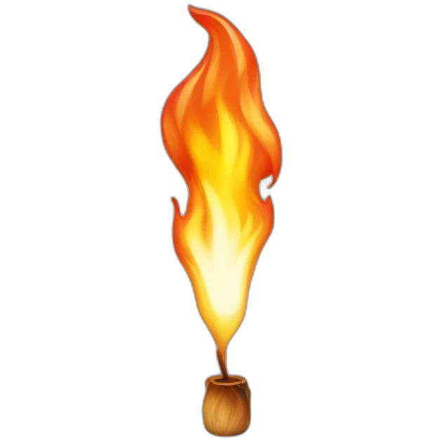 Flamme realiste emoji