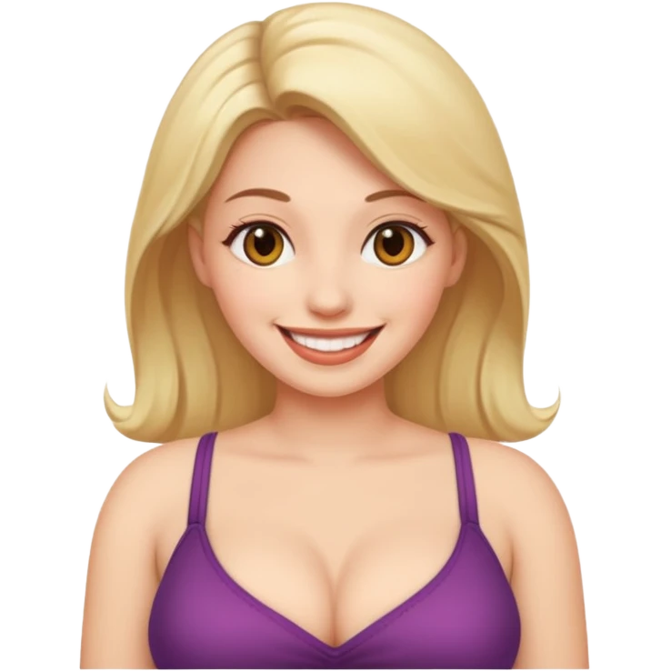 Naked Woman with big boobs emoji