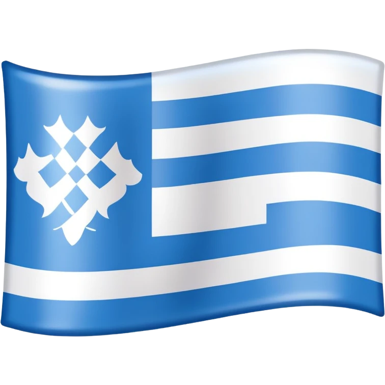 Bavarian flag waving emoji