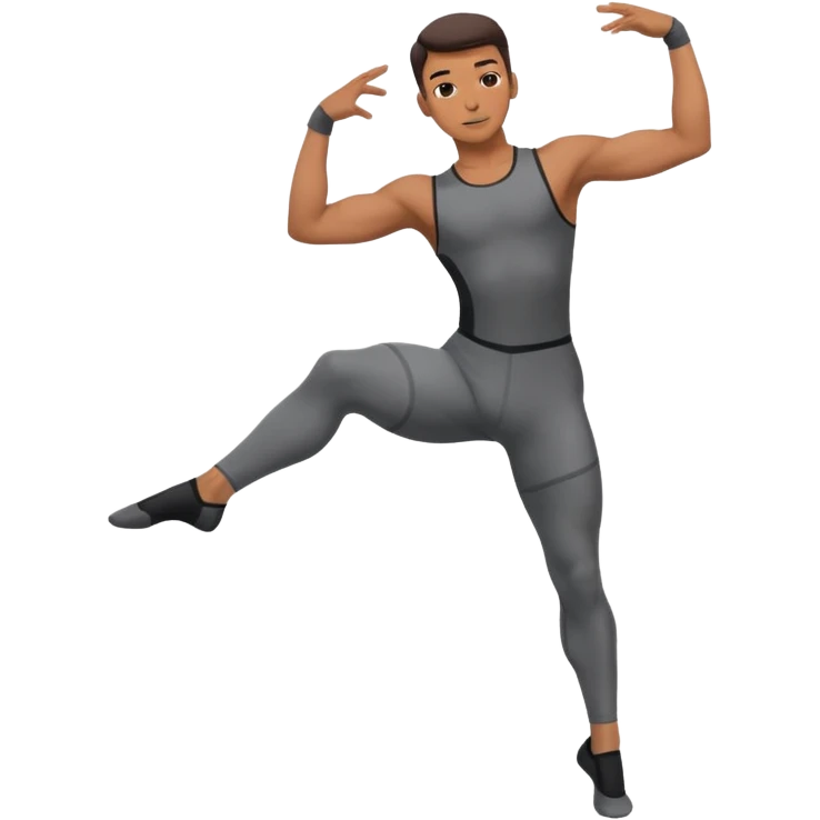 male dance choreographer with full tights  emoji