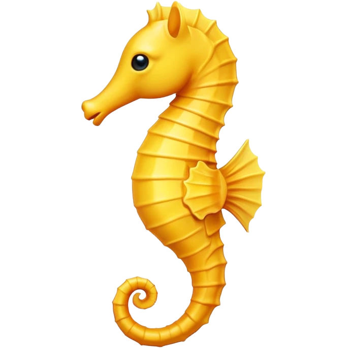 Yellow seahorse emoji emoji