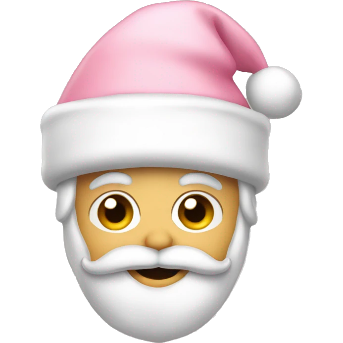 light pink santa hat emoji